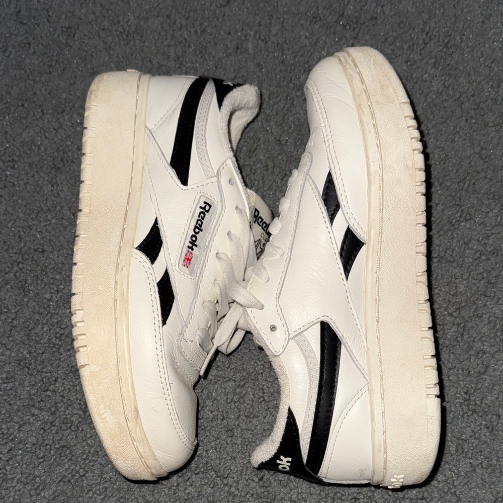 Reebok Classic cream and Black Shoes